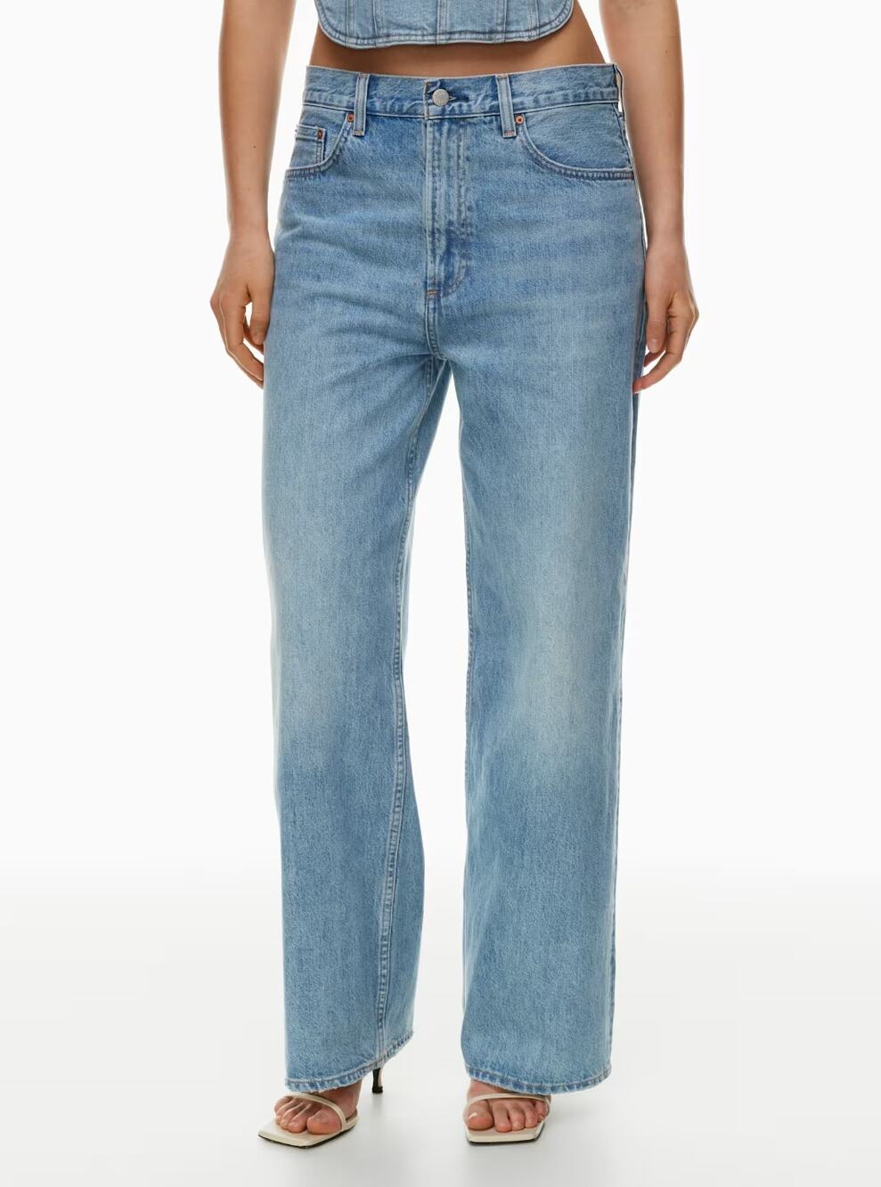 Aritzia Denim Forum The '90s Low-Rise Baggy Wide Jeans Women's Size 30